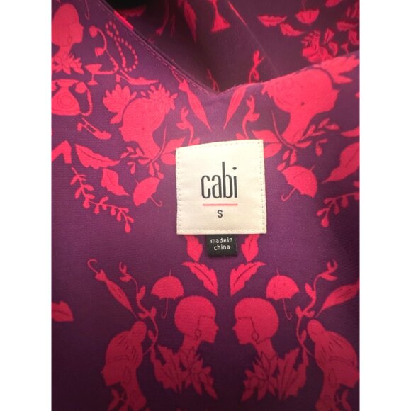 Cabi Red Floral Layered Sleeveless Blouse All Polyester Top Stylish Comfortable - Picture 5 of 10